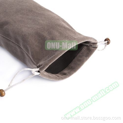 11cm x 27cm Soft Flannel Portable Monopod Bag Selfie Stick Bag with Strap